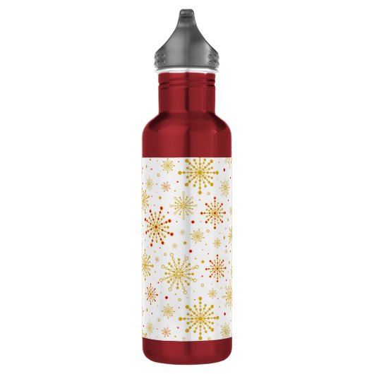 Retro Atomic Mid-Century Modern patroon Waterfles (Rechts)