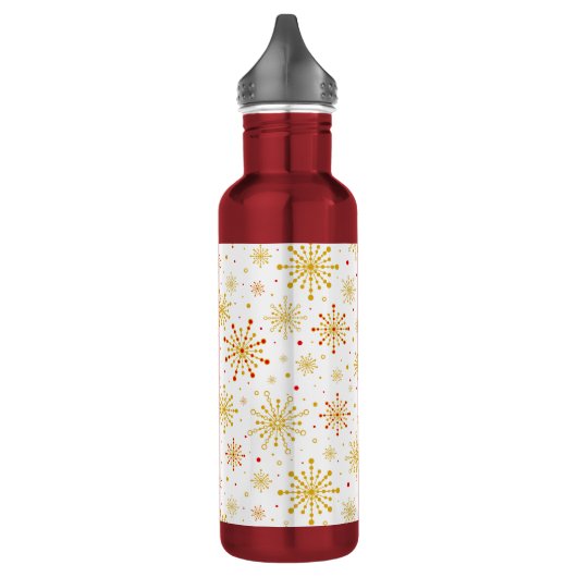 Retro Atomic Mid-Century Modern patroon Waterfles (Links)