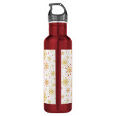 Retro Atomic Mid-Century Modern patroon Waterfles (Achterkant)