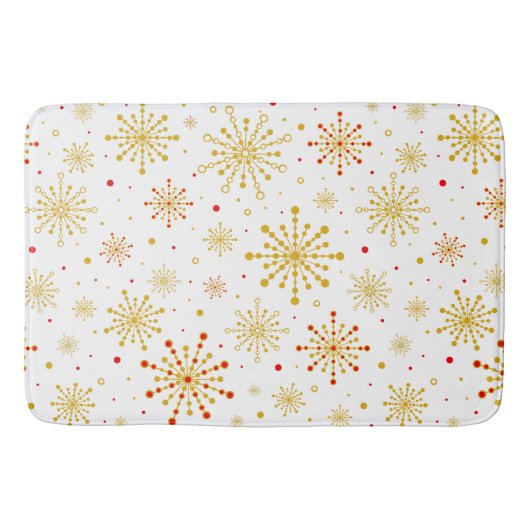 Retro Atomic Mid-Century Modern Pattern Badmat (Voorkant)