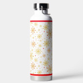 Retro Atomic Mid-Century Moderne Rood & Goud Kleur Waterfles (Links)