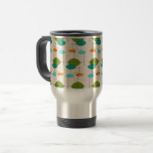 Retro Atomic Mobile Motif Voyage Mug (Devant gauche)