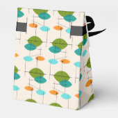 Retro Atomic Mobile Pattern-draagtas Bedankdoosjes (Achterkant)