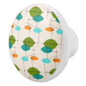 Retro Atomic Mobile Pattern keramische slang Knop (Rechts)