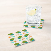 Retro Atomic Mobile Pattern Square Onderzetters (Insitu)