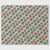 Retro Atomic Olijven Cadeaupapier (Vlak)