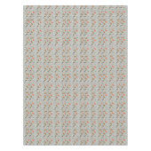 Retro Atomic Pattern Oranje grijs zwart Tafelkleed (Voorkant)