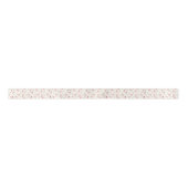 Retro Atomic roze Pattern Satin Ribbon Lint (Voorkant)