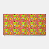 Retro Atomic Shapes Samsung Galaxy Hoesje Bureaumat (Voorkant)