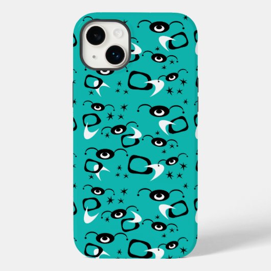 Retro Atomic Spiers Case-Mate iPhone Case (Achterkant)