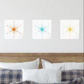 Retro Atomic Starburst Choose Your Own Colors (Chambre à coucher)