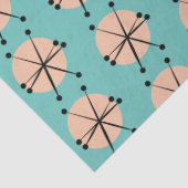 Retro Atomic Stars Patroon Tissuepapier (Detail)