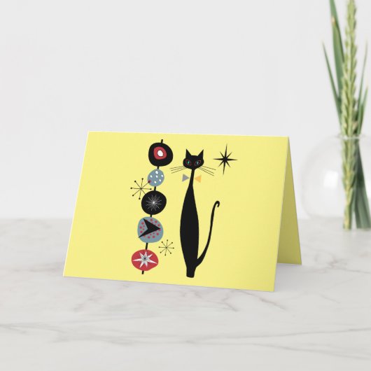 Retro Atomique Moyen Siècle moderne Cool Chat (Devant)