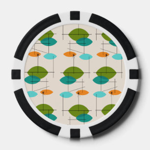 Retro Atoom Mobiele Spaanders van de Pook van het Poker Chips