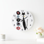 Retro Atoom Moderne MCM van het Midden van de eeuw Grote Klok (Huis)