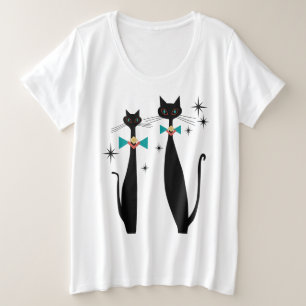 Retro Atoom Moderne MCM van het Midden van de eeuw Grote Maat T-shirt