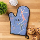 Retro atoomdiamanten driehoeken ovenwant (Top down)