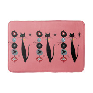 Retro atoomera midden midden midden midden midden  badmat