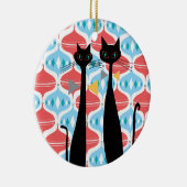 Retro atoomera midden midden midden midden midden  keramisch ornament (Rechts)