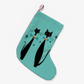 Retro atoomera midden midden midden midden midden  kleine kerstsok (Voorkant (Hangend))