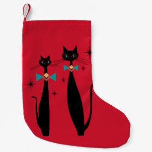 Retro atoomera midden midden midden midden midden  kleine kerstsok