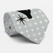 Retro atoomera midden midden midden midden midden stropdas (Opgerold)