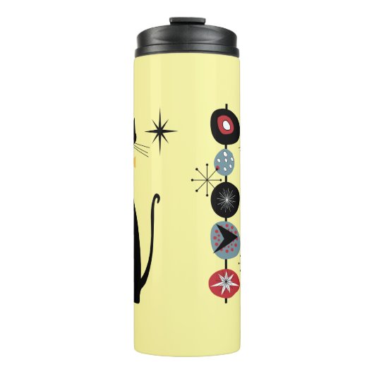 Retro atoomera midden midden midden midden midden  thermosbeker (Voorkant)