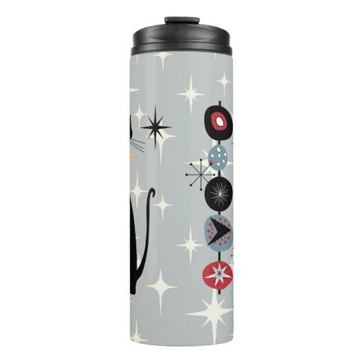 Retro atoomera midden midden midden midden midden  thermosbeker (Voorkant)