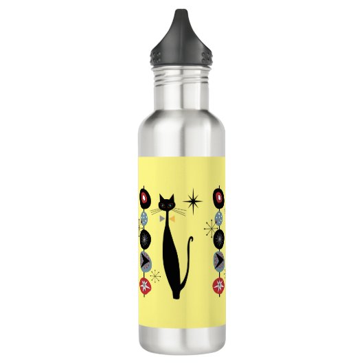 Retro atoomera midden midden midden midden midden  waterfles  (Links)