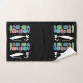 Retro atoomera middeneeuwse moderne kool bad handdoek (Handdoek)