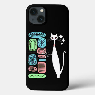 Retro atoomera middeneeuwse moderne kool iPhone 13 hoesje