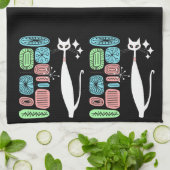 Retro atoomera middeneeuwse moderne kool theedoek (Gevouwen)