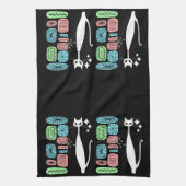 Retro atoomera middeneeuwse moderne kool theedoek (Verticaal)