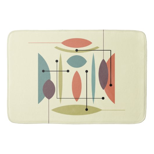 Retro atoomhep Abstract Badmat (Voorkant)