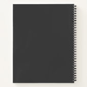 Retro atoomruimtetijdperk midden eeuw modern notitieboek (Achterkant)
