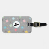 Retro-atoomsterren Bagagelabel (Voorkant horizontaal)