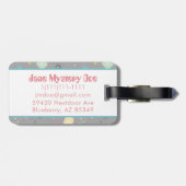 Retro-atoomsterren Bagagelabel (Achterkant horizontaal)