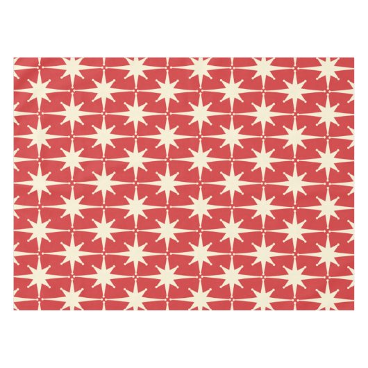 Retro atoomsterren uit de middeleeuwen van de mid tafelkleed (Voorkant (Horizontaal))