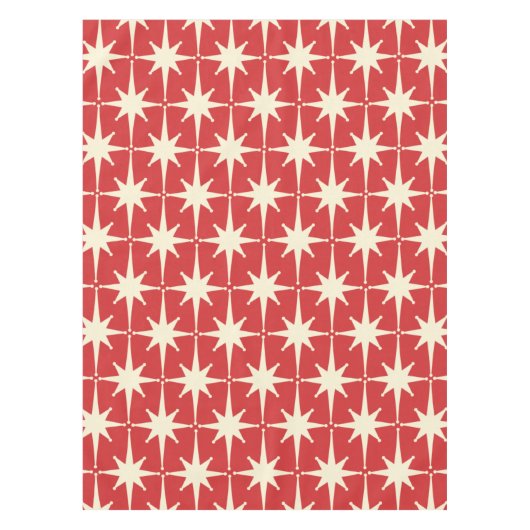 Retro atoomsterren uit de middeleeuwen van de mid tafelkleed (Voorkant)