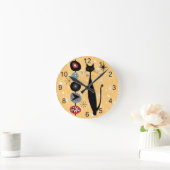 Retro atoomtijdperk midden midden midden midden mo ronde klok (Huis)