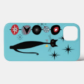 Retro atoomtijdperk midden midden midden moderne M Case-Mate iPhone Case (Achterkant (horizontaal))