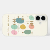 Retro atoomtijdperk midden modi gepersonaliseerd Case-Mate iPhone case (Achterkant (horizontaal))