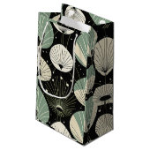 Retro atoomtijdperk minimaal modern patroon klein cadeauzakje (Achterkant Gekanteld)