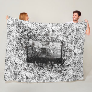 Retro Audio Cassette Fleece Deken