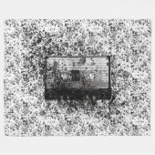 Retro Audio Cassette Fleece Deken (Voorkant (Horizontaal))