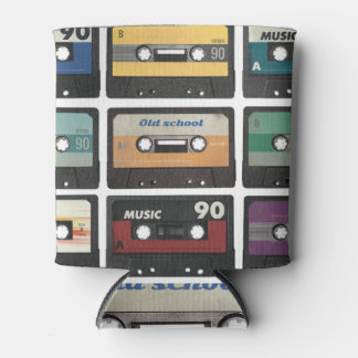 Retro audio cassette, geïsoleerde achtergrond. blikjeskoeler