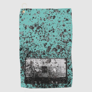 Retro Audio Cassette Golfhanddoek