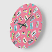 Retro Audio Tapes: 80s stijl. Grote Klok (Hoek)