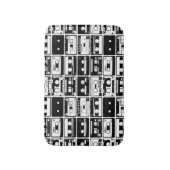 Retro audio tapes, ouderwets patroon. badmat (Voorkant Verticaal)