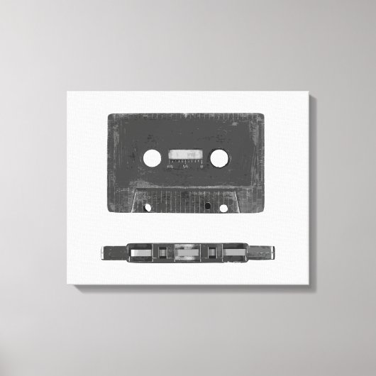 Retro audiocassette canvas afdruk (Voorkant)
